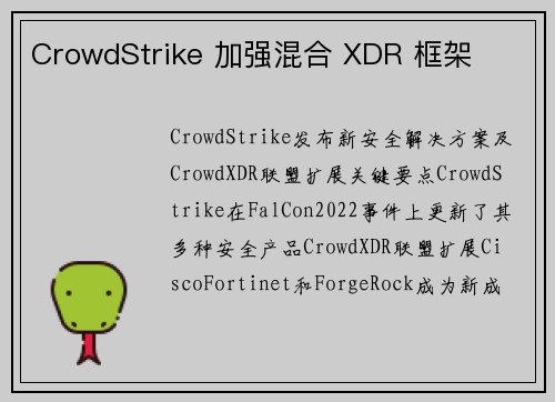 CrowdStrike 加强混合 XDR 框架 